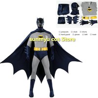 1966 Bat Cosplay Costume Customized size Bodysuit Cloak