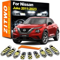 ZITWO LED Interior Dome Light Bulb Kit For Nissan Juke 2011- 2013 2014- 2017 2018 2019 2020 2021 2022 2023 License Plate Lamp