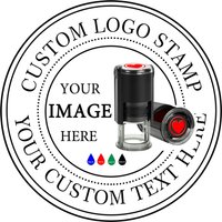 Custom Stamp Personalized Self Inking Stamp Customized Name LOGO Signature Ink Stamp for Business Office Address Rubber Stamper