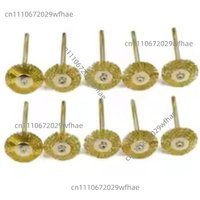 50/100pcs Wire Wheel Brushes DIY Woodworking For Electric Grinder Rotary Tool Dremel Style Accessories Polishing Brushes