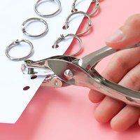 Single Hole Puncher Capacity 3/6mm Diameter Hole Puncher Hand Paper Cutter Paper for Scrapbooking Tool Home Office School Supply