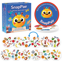 Matching game, includes 55 cards, a card matching challenge game. Instructions available in Spanish and English.