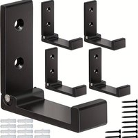 4PCS Folding Hooks Wall Door Clothes Coat Hat Bags Hangers Aluminum Alloy Kitchen Bathroom Rustproof Towel Hooks Foldable Hook