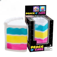 Nee Doh Peace O'Cake Squeeze Pinch Music Sensory Squeeze Toy Stress Relieving Toy