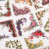 30 Pcs Flowers Corner Stickers For Kawaii package DIY diary decoration sticker album scrapbooking Junk Journal