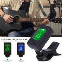Gitaar Tuner Apparaat 12-Tone Ukelele Bas Viool Tuner Draagbare Automatische Trillingen Transmissie Instrument Tuner Accessoire