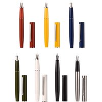 New Hongdian C2 Mystery Explorer Classic Metal Fountain Pen EF/F Polished Plain Nib School Office Supplies student Writing Pen
