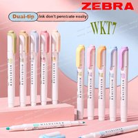 Zebra 1pcs Highlighter Pen WKT7 MILD LINER Complete Single Color Markers Underlining Flag Keypoints Original Japanese Stationery