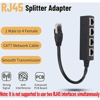 RJ45 Cable Splitter Converter 1 Male In to 4 Female 1 to 2 Out CAT7 CAT6 CAT5 Network Cable Extend Adapter Cannot be used sim