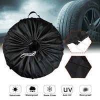 13-19inch Auto Black Spare Tire Cover Wheel Tyre Protection Leather Tire Cover