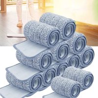 Tampons de vadrouille plats en microcarence, têtes de rechange pour support, vadrouille sèche, lavable, réutilisable, livres de sol quotidiens, gril à récurer, 1 pièce, 3 pièces, 5 pièces