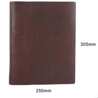 First-layer Cowhide Notebook A4 Enlarged Notebook Crazy Horse Leather Binder Thickened Sketchbook Retro Notepad Gift Notebook