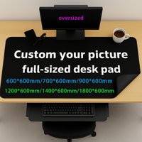 Custom Desk Pad Full-sized Mouse Pad 600x600mm 1200x600mm 1400x600mm 1800x600mm Non-slip Rubber Mat Very Large Offices Mauspad