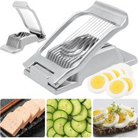 Multifunctional Egg Cutter Aluminium Alloy Egg Slicer Sectioner Cutter Mold Flower-Shape Luncheon Meat Cutter Kitchen Gadgets