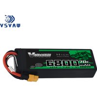VSVAW Lipo 2S 6800mAh Lipo Battery 7.6V 70C with Deans Plug for RC Car Lipo Battery Truck RC FPV Drone Airplane Boat Buggy Parts