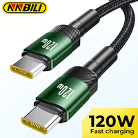 NNBILI 120W USB A to Type C Cable USB C to Type C PD Fast Charging Charger Wire Cord For Macbook Samsung S26 Xiaomi Type-C Cable