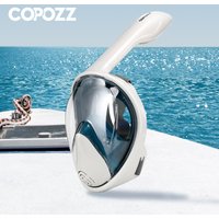COPOZZ Professional Snorkeling Diving Mask Underwater Scuba Full Face Snorkel Mask Anti Fog Goggles for Adult Swimming Equipment