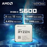 NEW AMD R5 5600 L3=32M 3.5GHz 6-Core 12-Thread Processor 65W Ryzen 5 5600 7NM DDR4 Socket AM4 but without fan