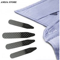 2pc Carbon Fiber Collar Stays For Business Men's Shirt Party Dress Brace Accessories Reinforcement Insert Fixing 2 Size Jewelry