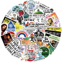 50Pcs Creative Snarky MEME Stickers Cute Stickers Decorative Laptop Phone Cases Luggage DIY Waterproof Stickers