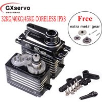 Gxservo All Metal High Speed Coreless Servo 32KG 40KG 45K High Torque Waterproof IPX8 For RC Xmaxx Crawler Robot Parts