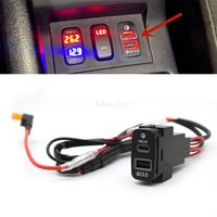 For Mitsubishi Auto Pajero LANCER EX Outlander PD Car Charger QC3.0 Dual Fast Charger