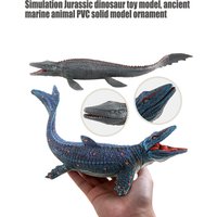 Simulation Jurassic dinosaur toy model, ancient marine animal shark solid model ornament