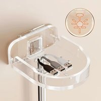 1-5PCS Punch-Free Security Surveillance Camera Stand New Traceless Wall-Mounted Bracket Home Self-Adhesive Drill-free Fixer 1pcs