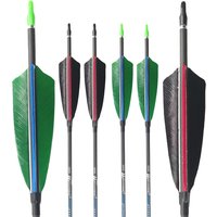 Carbon Arrow Shaft Spine 400 500 600 700 800 900 1000 ID4.2mm 30inch Archery For Compound /Recurve Bow Outdoor Sport Hunting