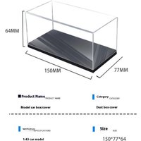 NEW 1Pcs Transparent Acrylic Storage Box Practical 1/43 Diecast Model Car Display Box DIY Dustproof Display Rack Toy
