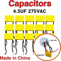 4.5UF Safety 275V Capacitor 275VAC 225 Pitch 27mm Polypropylene Film Capacitor Suitable for smart touch switches without neutral