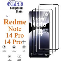3PCS HD Film Screen Protector For Redmi Note 14 14 Pro 14 Pro+ Tempered Glass For Redmi Note 14S 9H Anti Scratch Case Friendly