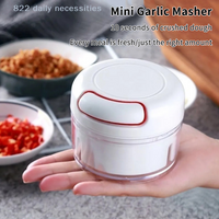 convenientManual Garlic Mincer Portable Chopper Multi-Functional Meat Grinder Meat Pounder Mini Garlic And Vegetable Mincer