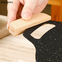 2pcs Solid Wood Insulated Pan Handles Anti-Scald Portable BBQ Plate Handle for Cookware Sauce Pan Sauteing Grilling