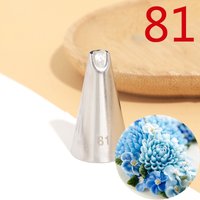 #81 Piping Nozzles For Cakes Fondant Decorating Pastry Icing Tips Baking Tools Create Chrysanthemum Pine Nuts Petals