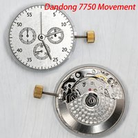 Dandong 7750 movement chronograph mechanical movement clone modified watch movement ETA 7750 Movements High Accuracy Clone