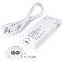 Transformateur d'alimentation LED AC110-240V vers DC12V 24V 2A 3A avec 6/10 ports Dupont pour éclairage de meuble, armoire et bande LED