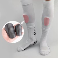 1 Pair of Carbon Fiber-Look Soccer Shin Guards for Adults: Training Shin Guards with Insert Plates (Sports Equipment)