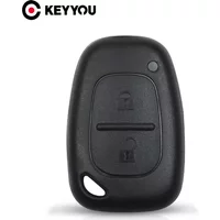 KEYYOU For Vauxhall for Opel Vivaro/Renault Movano Trafic Renault Kangoo Blank 2 Button Car Key Cover Fob Case