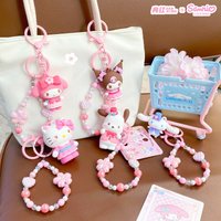 Genuine Sanrio Family Sparkling Sakura Series Adorable Charm Kuromi and My Melody Anime Figure Sweet Gift For Friends And Family