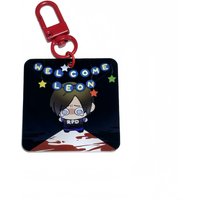 Leon Kennedy Acrylic Keychain RE Game Character Keyring Transparent Pendant Bag Charm Video Game Merchandise Souvenir Gift