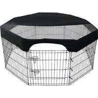 A67P-Octagon Pet Playpen Cover Mesh Pet Playpen Cover Puppy Cat Fence Cage Covers 24 Inches