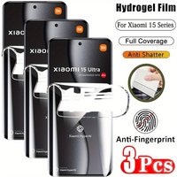 3pcs Full Cover Soft Hydrogel Film for Xiaomi 15 Ultra 14 13 Pro Ultra HD Screen Protector For Xiaomi 11 12 13 14T Pro Film