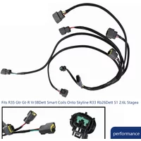 Direct-Fit R35 Ignition Coil Pack Wiring Conversion Harness Kit for Nissan Skyline R33 GTR RB26DETT RB26