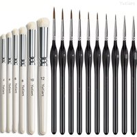 3/6/10/13pcs Miniature Paint Brushes Drybrush Set, Detail Paint Brushes for Acrylics, Watercolor, Figurines Model, Face Painting