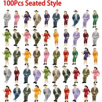 Model Miniature 1:87 HO Scale Architectural Painted Models Human Scale Model ABS Plastic People Figures Random Poses 50/100Pcs