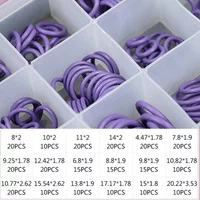 O Ring Set Seal Kit R134a R12 HNBR Rubber O-Rings Assortment For Car Automotive Air Conditioner A/C System Repair Tool