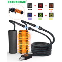 AliExpress Extractme Motorcycle Heated Handlebars USB Adjustable Insulated Grips Handlebars for Electric Scooter Bike Winter Warm Accessori