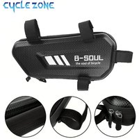 Bicycle Frame Bag Hard Shell Waterproof Anti-Shock Bike Top Tube Bag MTB Road Cycling Phone Storage Pouch with Double Zipper