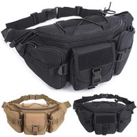 Outdoor Waist Bag Men Waterproof Molle Camouflage Hunting Hiking Climbing Fishing Phone Women Nylon Belt Pack Combat Chest Bags
